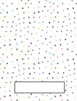 Paperback Happy Dots: College Ruled Composition for Minimalist Lovers Book