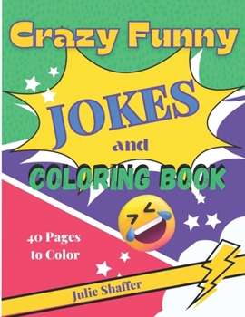 Paperback Crazy Funny Jokes and Coloring Book