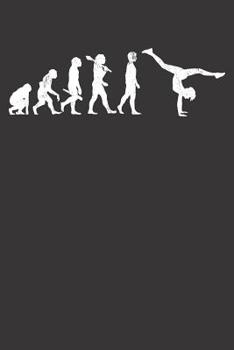 Notebook: College Ruled 6x9 120 Pages Cheerleading Cheerleader Evolution Funny