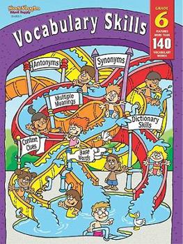 Paperback Vocabulary Skills: Reproducible Grade 6 Book