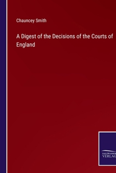 Paperback A Digest of the Decisions of the Courts of England Book