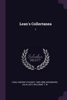 Paperback Lean's Collectanea: 1 Book