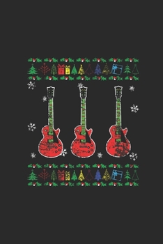 Christmas Guitar: Dotted Bullet Notebook (6" x 9" - 120 pages) ~ Christmas Themed Notebook for Daily Journal, Diary, and Gift