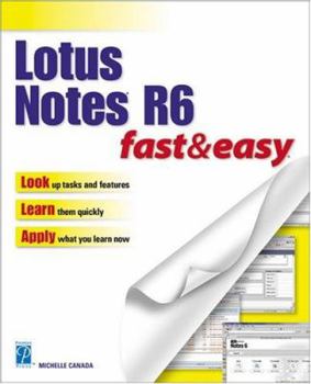 Paperback Lotus Notes R6 Fast & Easy Book