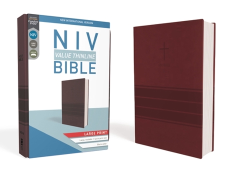 Imitation Leather NIV, Value Thinline Bible, Large Print, Imitation Leather, Burgundy [Large Print] Book