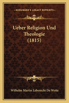 Paperback Ueber Religion Und Theologie (1815) [German] Book