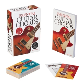 Paperback Essential Guitar Chords Book & Card Deck: Includes 64 Easy-To-Use Chord Flash Cards, Plus 128-Page Instructional Play Book