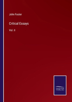 Paperback Critical Essays: Vol. II Book