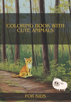 Paperback coloring book with cute animals: the best coloring book with cute animals Book