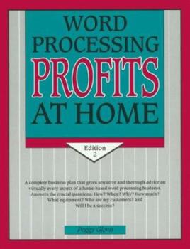 Paperback Word Processing Profits at Home Book