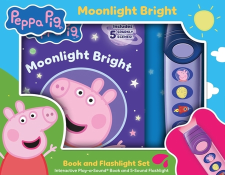 Board book Peppa Pig: Moonlight Bright Book and 5-Sound Flashlight Set [With Flashlight and Battery] Book