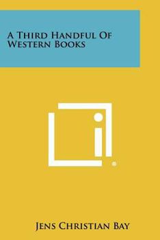 Paperback A Third Handful of Western Books Book