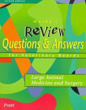 Paperback Mosby's Review Questions & Answers for Veterinary Boards: Large Animal Medicine & Surgery Book