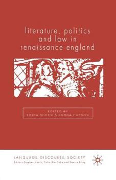 Paperback Literature, Politics and Law in Renaissance England Book