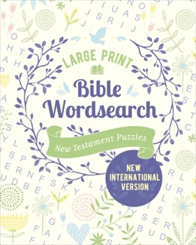 Paperback Large Print Bible Wordsearch: New Testament Puzzles (NIV Edition) Book