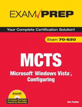 Paperback McTs 70-620 Exam Prep: Microsoft Windows Vista, Configuring [With CDROM] Book