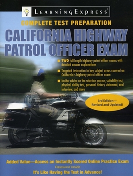 Paperback California Highway Patrol Officer Exam Book