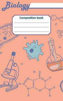 Paperback Biology composition book: 200 pages with 5" x 8"(12.7 x 20.32 cm) size. Notebook for real biologist and microbiologist with bacteria and laborat Book