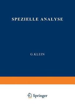 Paperback Spezielle Analyse [German] Book