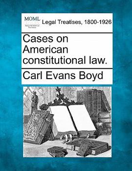 Paperback Cases on American constitutional law. Book