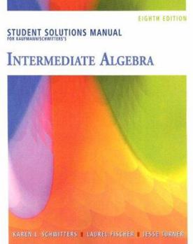 Paperback Intermediate Algebra Student Solutions Manual Book