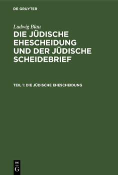 Hardcover Die jüdische Ehescheidung [German] Book