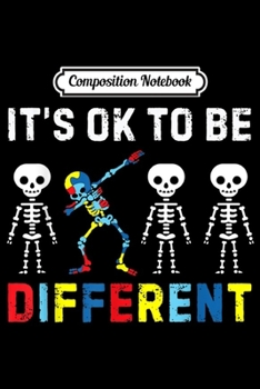 Composition Notebook: Autism Awareness Day Skeleton Dabbing Gifts Boys Men  Journal/Notebook Blank Lined Ruled 6x9 100 Pages
