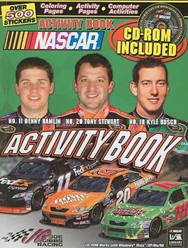 Paperback Joe Gibbs Racing Activity Book [With CDROM and Stickers] Book