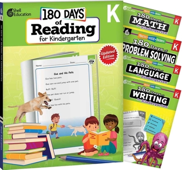 180 Days of Reading, Math, Language, Writing, & Problem Solving for Kindergarten: 5-Book Set (180 Days of Practice)