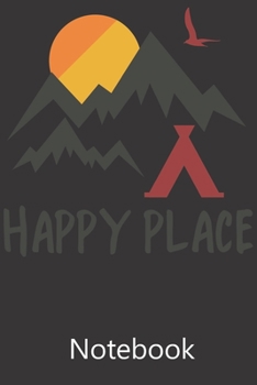Happy Place: Notebook, Composition Book for School Diary Writing Notes, Taking Notes, Recipes, Sketching, Writing, Organizing, Christmas Birthday Gifts