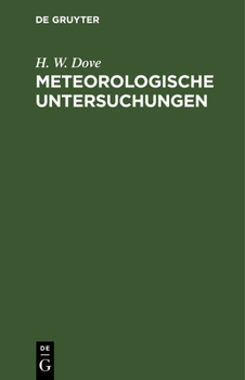 Hardcover Meteorologische Untersuchungen [German] Book