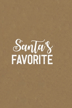 Paperback Santa's favorite: All Purpose 6x9 Blank Lined Notebook Journal Way Better Than A Card Trendy Unique Gift Red and Green Dots Christmas Book