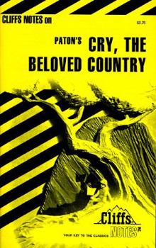 Paperback Cry, the Beloved Country, Notes Book