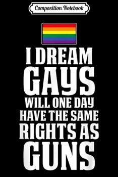 Composition Notebook: LGBT Pride Month Ally Gay Rights LGBTQIA Rainbow Flag  Journal/Notebook Blank Lined Ruled 6x9 100 Pages