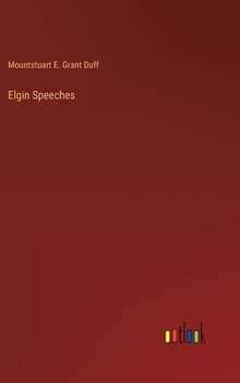 Hardcover Elgin Speeches Book