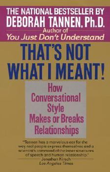 Paperback That's Not What I Meant! Book