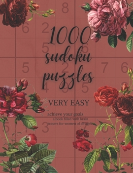 Paperback 1000 Sudoku Puzzles: Very Easy: a book filed with brain teasers for women of all ages Book