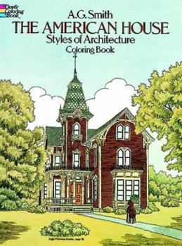 Paperback The American House Styles of Architecture Coloring Book