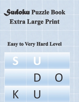 Paperback Sudoku Puzzle Book Extra-large Print Book