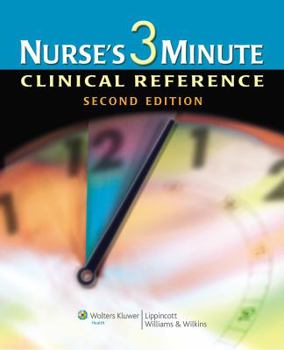 Hardcover Nurse's 3-Minute Clinical Reference Book
