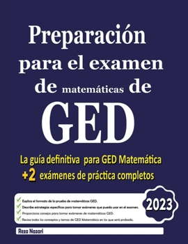 Paperback Preparación para el examen de matemáticas de GED: GED matemáticas [Spanish] Book