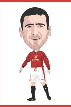 Manchester United Cantona Personalised Notebook: Manchester United Themed Notebook/ Journal/ Notepad/ Diary For Teens, Adults and Kids 100 Black Lined Pages 6 x 9 inches