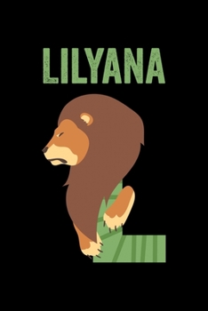 Paperback Lilyana: Animals Coloring Book for Kids, Weekly Planner, and Lined Journal Animal Coloring Pages. Personalized Custom Name Init Book
