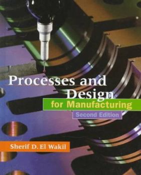 Hardcover Process and Design for Manufacturing Processes Book