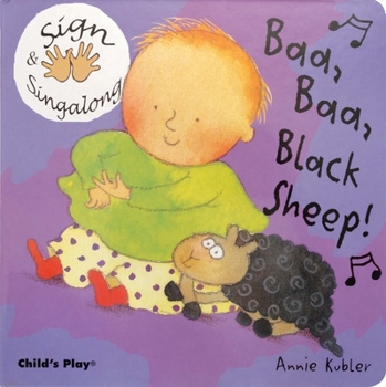 Board book Baa, Baa, Black Sheep!: American Sign Language Book