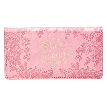 Misc. Checkbook Cover Luxleather I Can Do All Things - Phil 4:13 Book