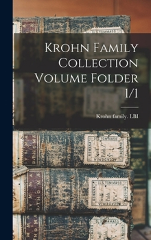 Hardcover Krohn Family Collection Volume Folder 1/1 [German] Book