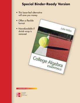 Loose Leaf College Algebra Essentials Book