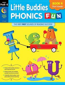 Paperback Little Buddies Phonics Fun Book 4 - Short Vowels Book