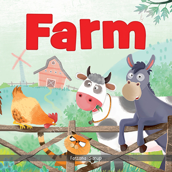 Paperback Farm: Illustrated Book on Farm Animals Book